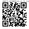 ASME/ANSI B 18.6.9 - 2010 高型压铸式蝶形螺母 [Table 6]