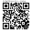 DIN  7500 (D) - 1984 六角头三角锁紧螺钉 A和B级
