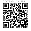 DIN  7500 (L) - 1984 开槽半沉头三角锁紧自攻钉