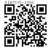 DIN  7505 - 1986 米字槽半沉頭塑料牙螺釘（纖維闆釘）