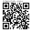 DIN  80705 - 1990 小对边六角（八角）薄螺母