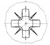 国际ISO 4757 - 1983 ISO4757 4757ISO Z型十字槽（米字槽）