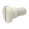 Plastic slotted large cheese head screws with shoulder