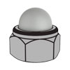 Self-Locking Domed Cap Nuts(With Non-Metallic Insert)
