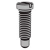 Slotted pan head screws with ball face and full dog point