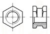 六角通孔中間帶槽鑲入螺母 - A型