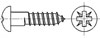 IA型米字槽盤頭木螺釘 [Table 12]