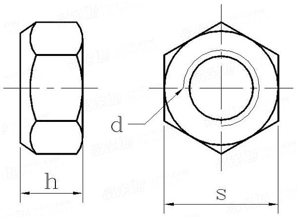 ISO  7719 - 1997 1型全金屬六角鎖緊螺母   5、8、10級