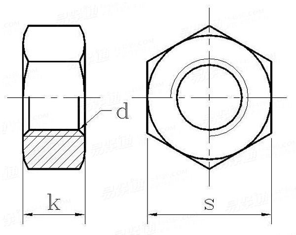 ISO  4034 - 1999 C級六角螺母