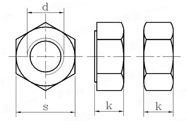 NF E 25-407 - 2001 2型六角螺母.A級和B級