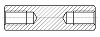 六角隔离柱双通型