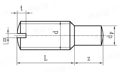 GB /T 829 - 1988 開槽圓柱端定位螺釘