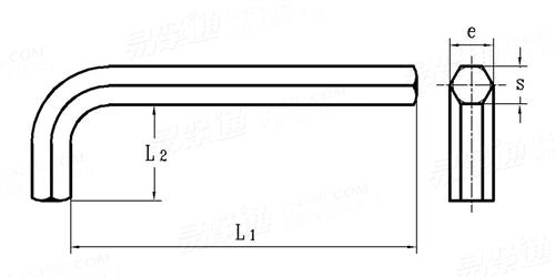 ASME B 18.3 - 2003 (R2008) 内六角扳手 [Table 8]
