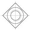 方螺母，ISO公制粗牙螺纹，C级