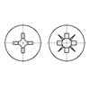 圓頭螺釘複合十字槽型式 [Table 37]
