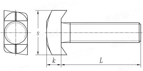 YJT  1014 (C) 单肋T型螺栓 C型
