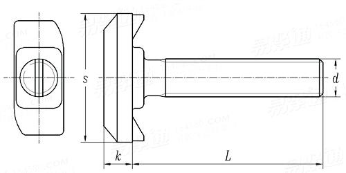 YJT  1016 (D) 鉤形端T型螺栓 D型