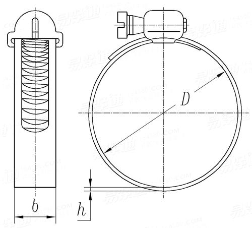 CB /T 679 - 2000 壓緊式螺旋管箍  DG和DN型