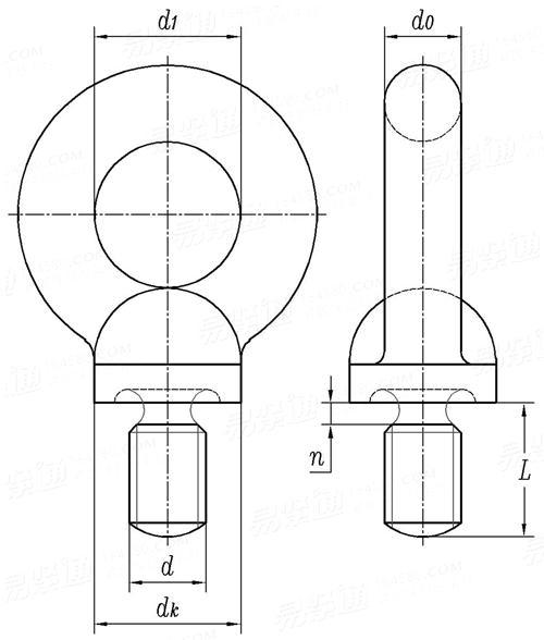 ISO  3266 - 2010 一般起重用4级锻造吊环螺钉