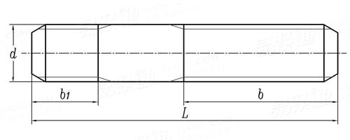 DIN  6379 - 2003 T形螺母用双头螺柱 （b1长螺纹）