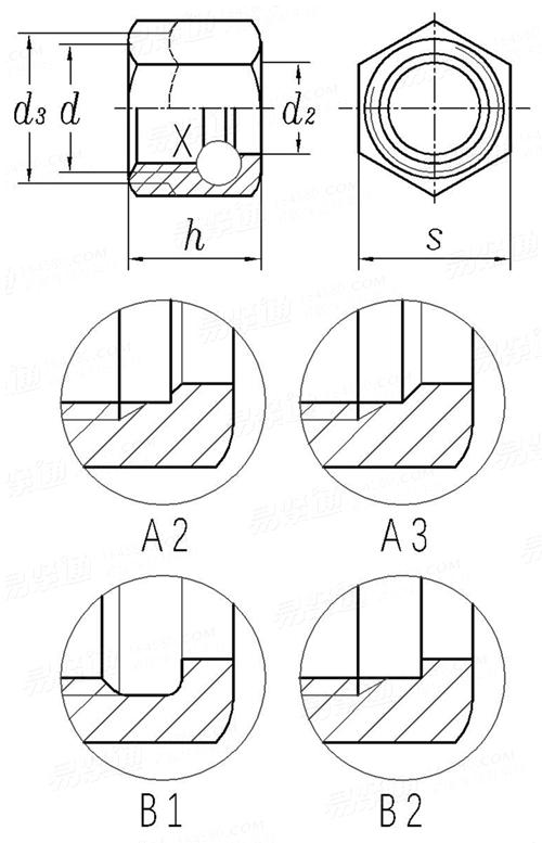 DIN  3870 - 2001 非钎焊和钎焊管螺纹接头 - 锁紧螺母LL系列