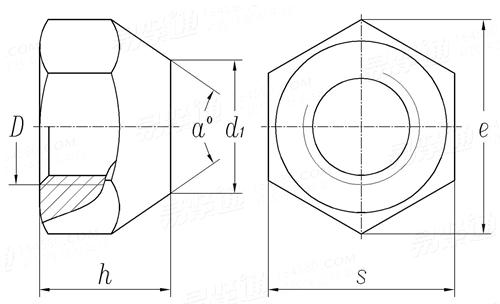 JIS D 2701 - 1993 輪毂螺母-六角鎖緊螺母
