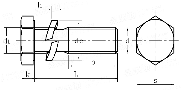 KS B 1040 - 1998 六角頭螺栓和彈墊組合
