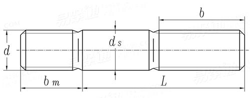CNS  4604 - 1978 双头螺柱 旋入端长≈1.25d