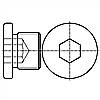 内六角圆柱头螺塞 - 垫圈密封, A型