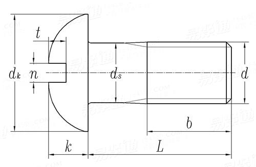 JIS B 1101 - 1996 开槽圆头螺钉 [Annex Attached Table 6]