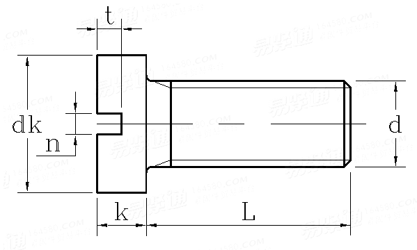JIS B 1101 (AAT7) - 1996 开槽圆柱头螺钉 附表7 [Annex Attached Table 7]