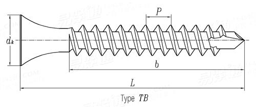DIN  18182-2 (TB) - 2010 喇叭头双线程自钻干壁钉