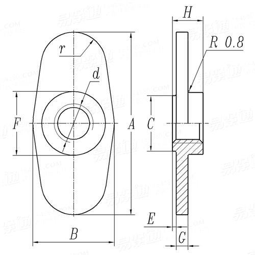 QC /T 609 - 1999 闆式焊接螺母