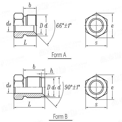 GB /T 5650 - 1985 扩口式管接头空心螺栓