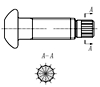 预载荷高强度栓接结构连接副：扭剪型圆头螺栓