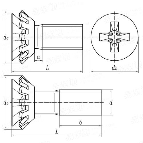 GB  9074.9 - 1988 十字槽沉头螺钉和锥形锁紧垫圈组合件