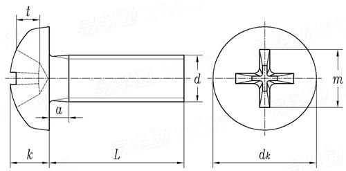 SJ  2828 - 1987 十字槽盤頭螺釘
