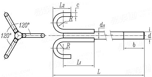 DL /T 1236 (W) - 2013 棘爪型地脚螺栓