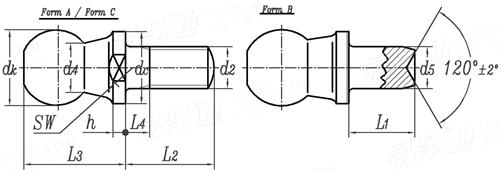 DIN  71803 - 1988 球面鉸鏈