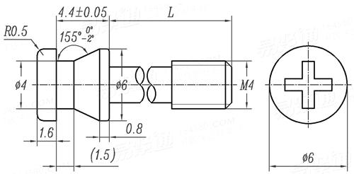 DL /T 1496 - 2016 电能计量封印技术规范 - 卡扣式封印螺钉