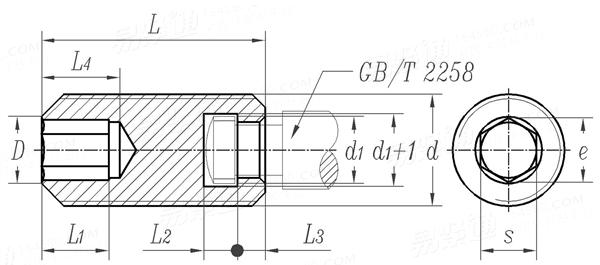 GB /T 2257 - 1991 机床夹具零件及部件 塑料夹具用内六角螺钉