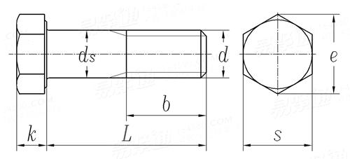 DIN  7990 - 1989 钢结构用带六角螺母的六角头螺栓
