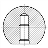圓球形蓋型螺母 C型