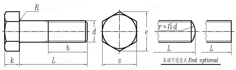 BS  1769 - 1951 大六角頭鍛造螺栓(統一螺紋)