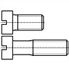 英制开槽圆柱头螺钉 - B.S.W. & B.S.F. 螺纹 [Table 6]