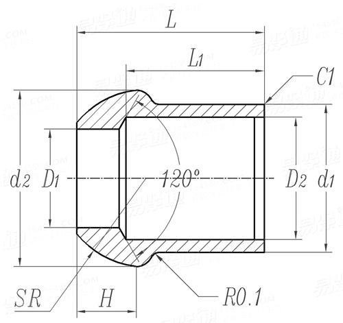 JB /T 6013 - 2011 柴油机 低压金属油管组件 技术条件 - 球形管节