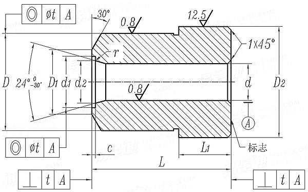 JB /T 4209.13 - 1996 冷镦六角頭螺栓模具-切邊凹模 B型 (适用于GB5781、GB5783、GB5784、GB5786)