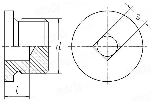 GB /T 14780 - 1993 土方機械 排液、加液和液位螺塞 C型方沉孔螺塞