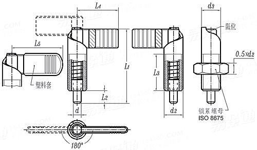 YJT  19051 (-2) (GN 721.5) 不锈钢凸轮式分度销