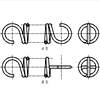圆柱螺旋拉伸弹簧尺寸及参数 （圆钩环型）